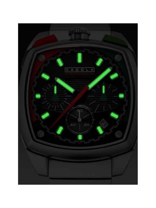 NWT Cadola Taurus Chronograph Quartz Black Dial Men\'s Watch
